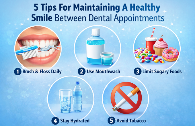 5 Tips For Maintaining A Healthy Smile Between Dental Appointments